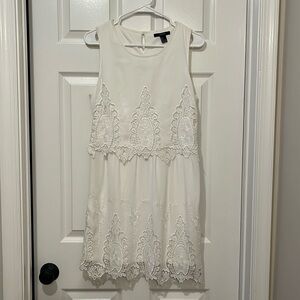 White eyelet forever 21 dress!